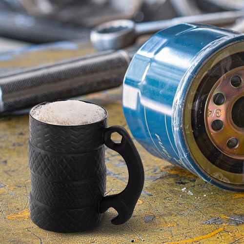 Reifenprofil-Tasse mit Schraubenschlüssel