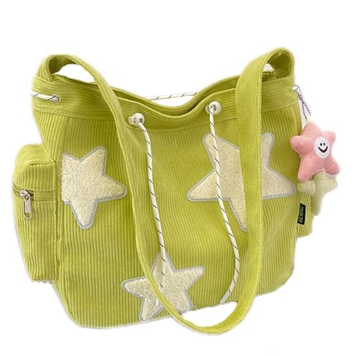 Cord-Tasche mit Sternen-Applikationen Detail