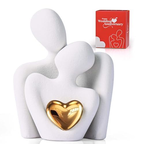 Liebesumarmung - Skulptur aus Keramik Detail