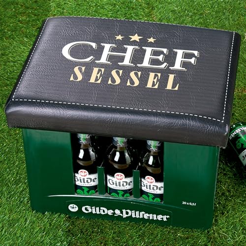 Bierkasten-Sitzaufsatz Chefsessel
