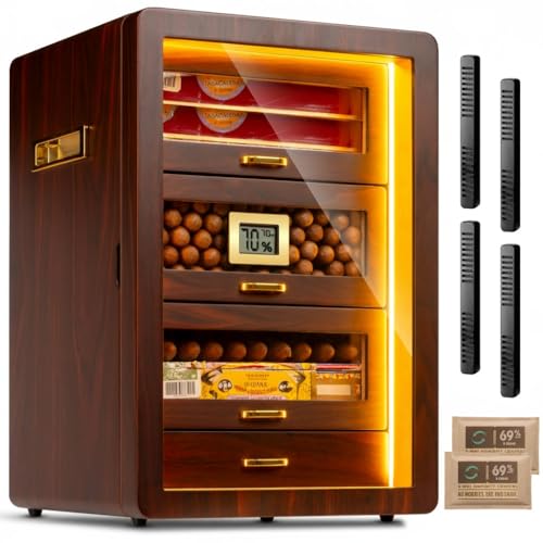Marvero Zigarren-Humidor mit LED-Beleuchtung Detail