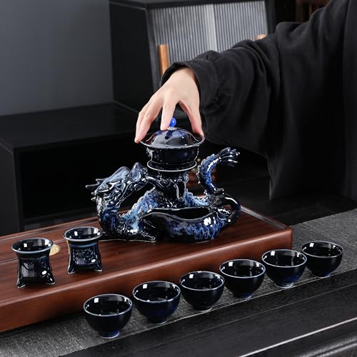 Drachen-Teeservice aus Porzellan