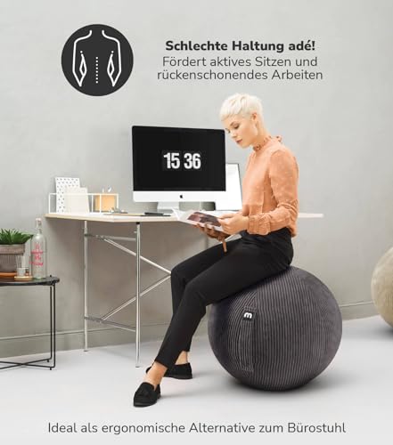 mokebo Sitzball mit Stoffbezug Detail