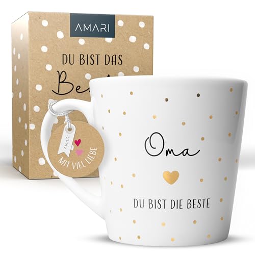 Amari Porzellan-Tasse mit Goldpunkten