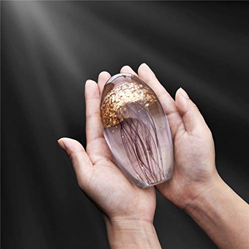 Goldqualle Kristallglas-Skulptur Detail