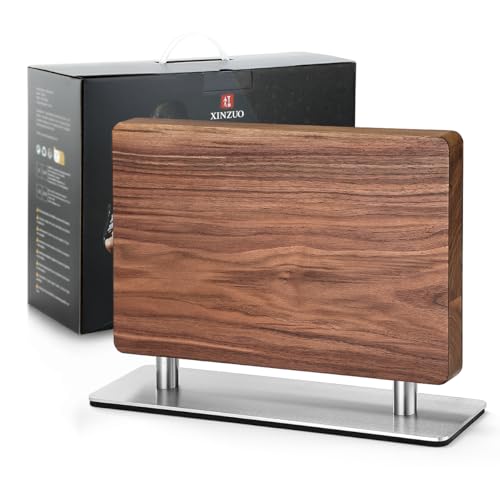 Magnetischer Messerblock aus Walnussholz