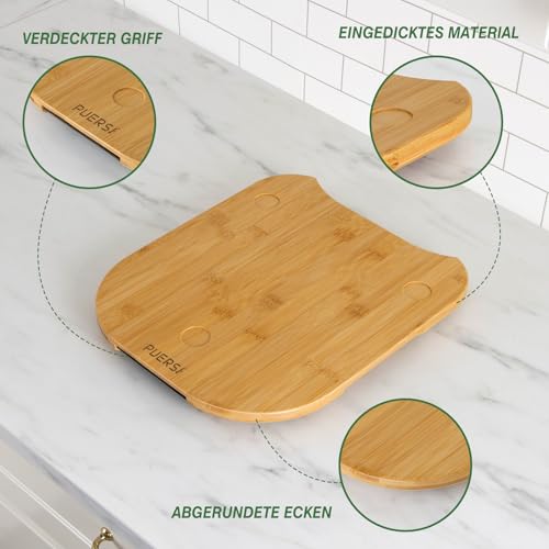 Thermomix Gleitbrett aus Bambus Detail