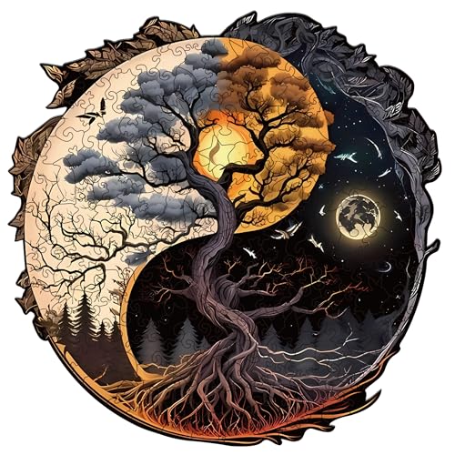 Baum des Lebens - Kunstvolles Holzpuzzle Detail