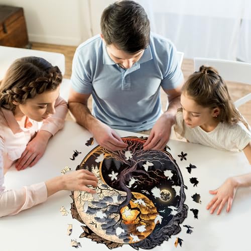 Baum des Lebens - Kunstvolles Holzpuzzle