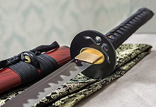 Handgeschmiedetes Katana aus Damaststahl