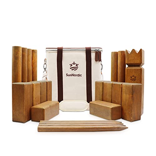 Wikingerschach aus Gummibaumholz