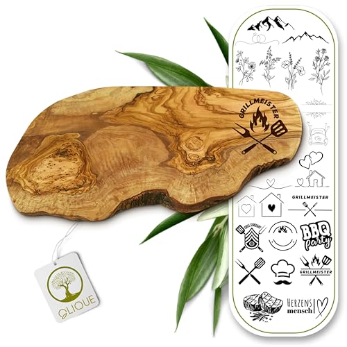 Personalisiertes Olivenholz-Schneidebrett