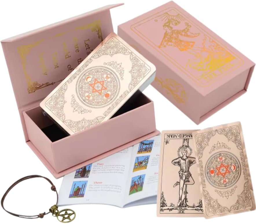 Tarotkarten-Set mit Goldfolie Detail