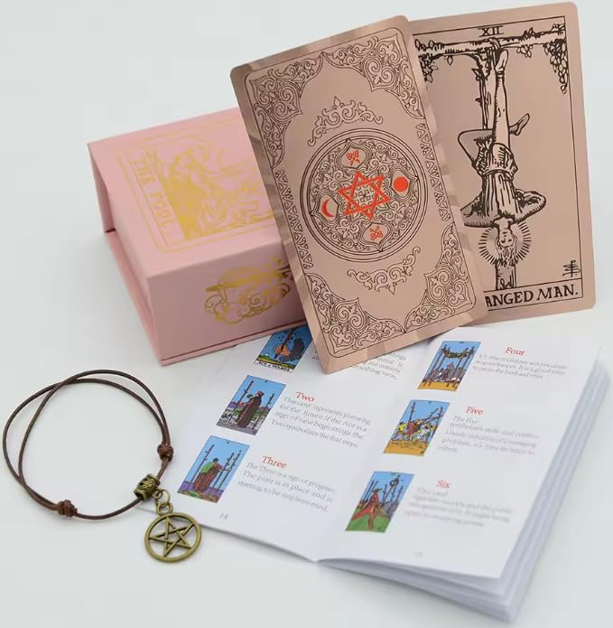 Tarotkarten-Set mit Goldfolie