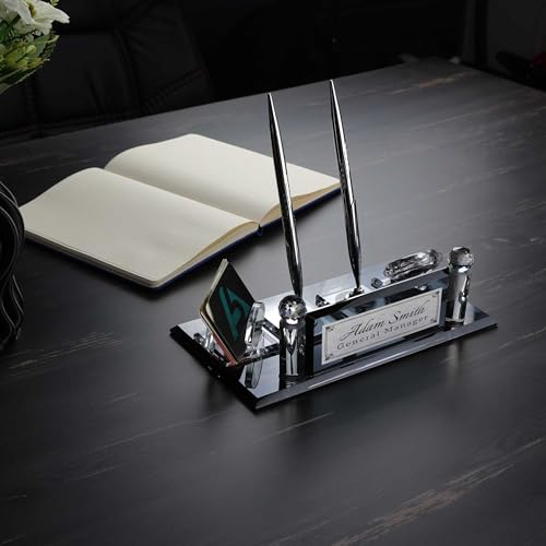 Executive Desk Set mit Quarzuhr