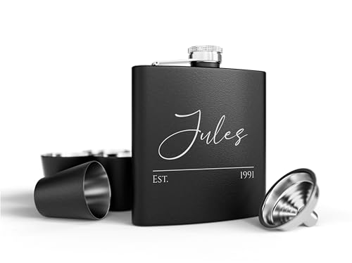 Personalisiertes Flachmann-Set mit Gravur