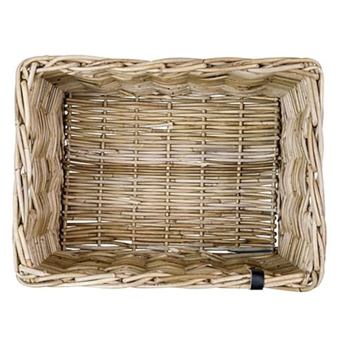 Basil Dax Fahrradkorb aus Rattan Detail