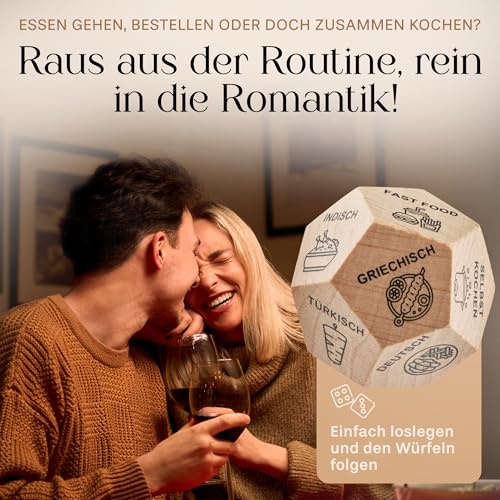 Date-Night Würfelspiel aus Holz