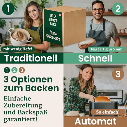 Bio-Brotbackmischungen Geschenkset Detail