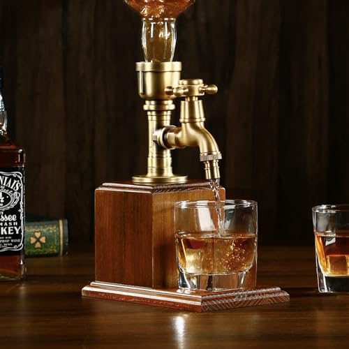 Vintage Whisky-Dispenser mit Messinghahn