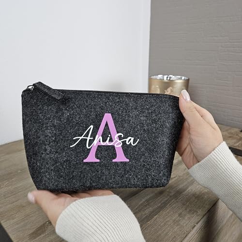 Personalisierte Filz-Kosmetiktasche Detail