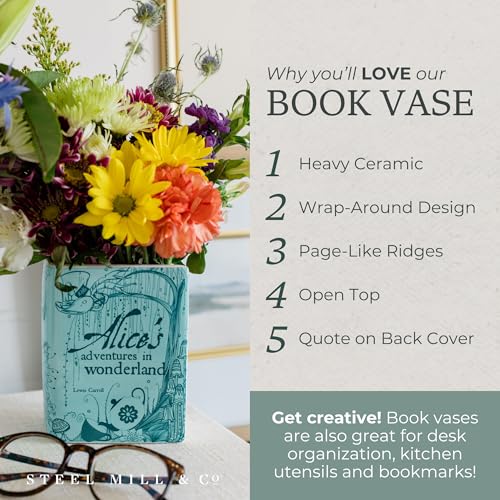 Alice im Wunderland Buchvase Detail