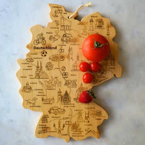 Deutschland-Schneidebrett aus Bambus