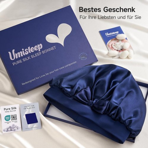 Umisleep Seidenhaube aus 22 Momme Maulbeerseide Detail