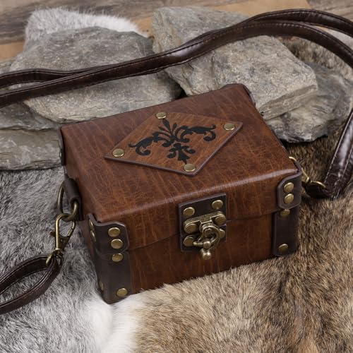 Alchemisten-Schatztruhe mit Elixierflaschen