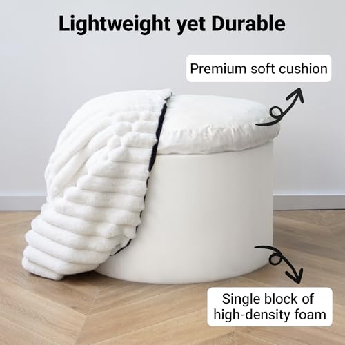 DAWNYIELD Kunstfell-Pouf Detail