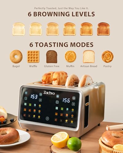 Touchscreen-Toaster mit Dual-Zone Detail