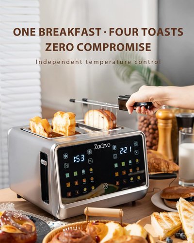 Touchscreen-Toaster mit Dual-Zone