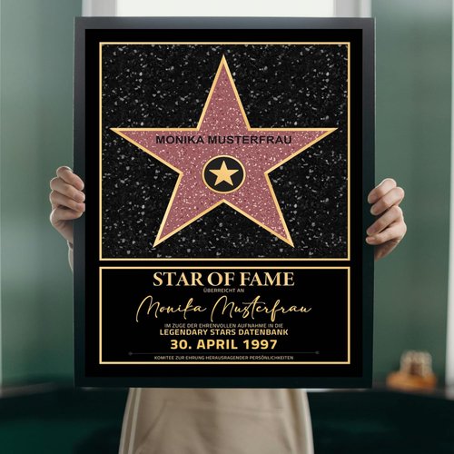 Hollywood Walk of Fame Stern - Personalisierte Ehrung Detail