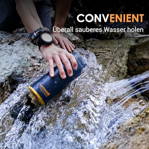 Purewell Press-Filter Trinkflasche
