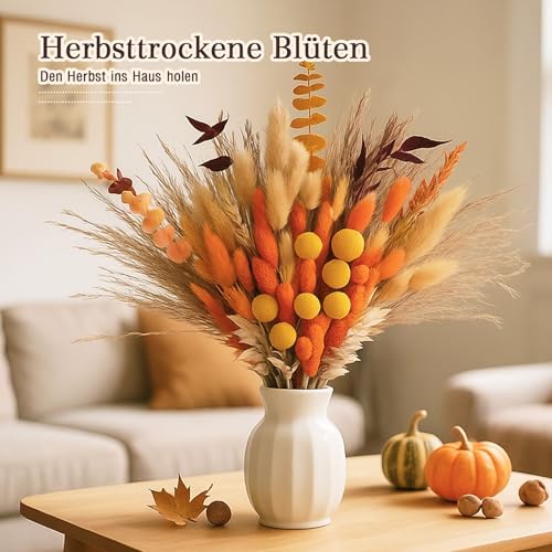 Herbstliches Pampasgras-Arrangement Detail