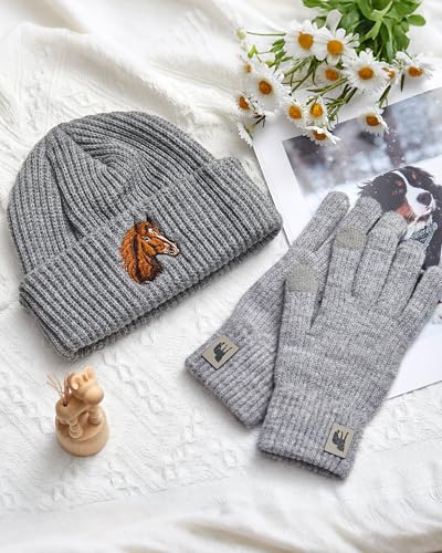 Winterset mit gesticktem Tiermotiv