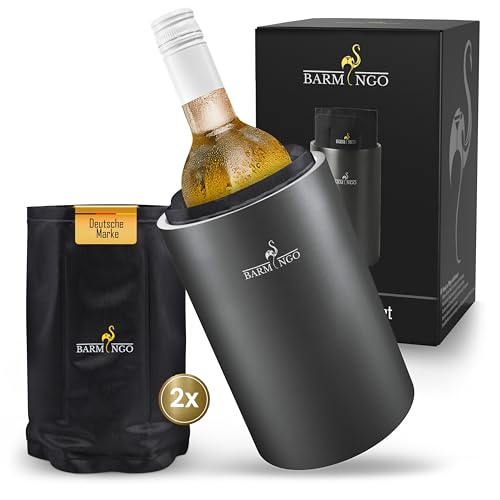 Weinkühler-Set mit Kühlmanschetten