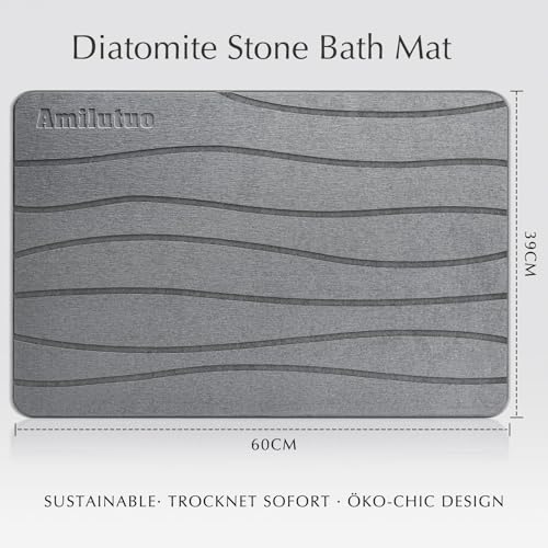 Diatomit-Steinmatte für das Bad Detail